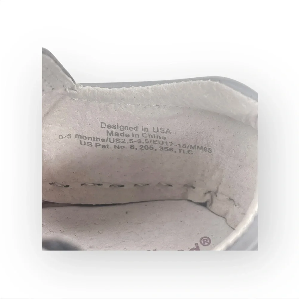 pediped ☀︎︎ Originals Norm Boat Baby Shoe ☀︎︎ Grey Leather Sole ☀︎︎ 0-6 Month